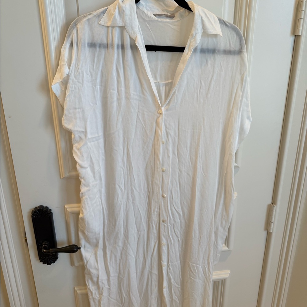 Indah White Button Down Shirt